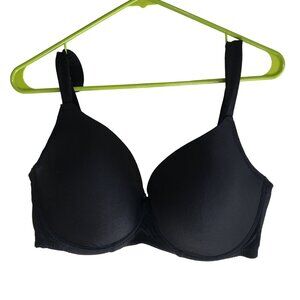 LAURA ASHLEY BLAKC UNDERWIRE BRA WOMENS SIZE 42D